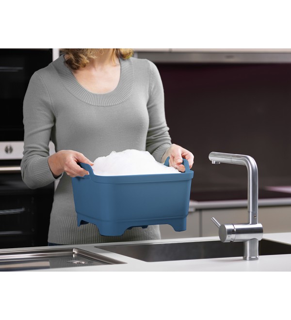 Контейнер для мытья посуды wash&drain™, синий