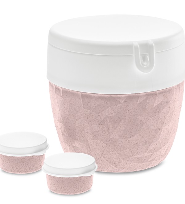 Ланч-бокс club bento, organic, розовый