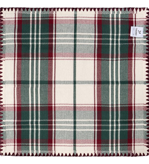Набор из двух сервировочных салфеток Шотландская клетка из коллекции new year essential, 45x45см