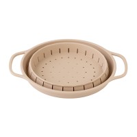 Дуршлаг складной силиконовый smart helper, D25,5 см, карамель