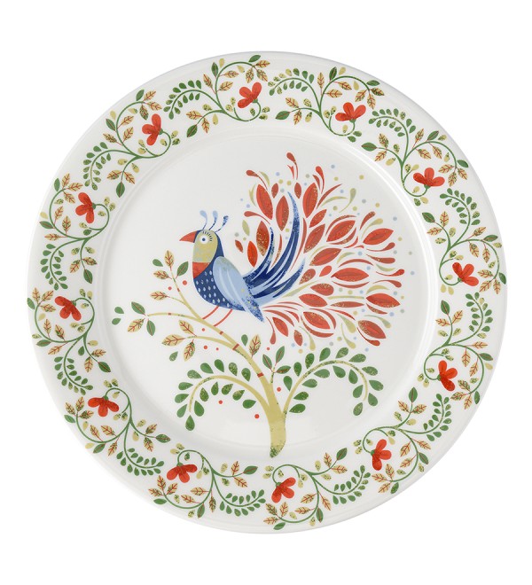 Набор тарелок fantail bird из коллекции birds of paradise в подарочной упаковке, D28 см, 2 шт.