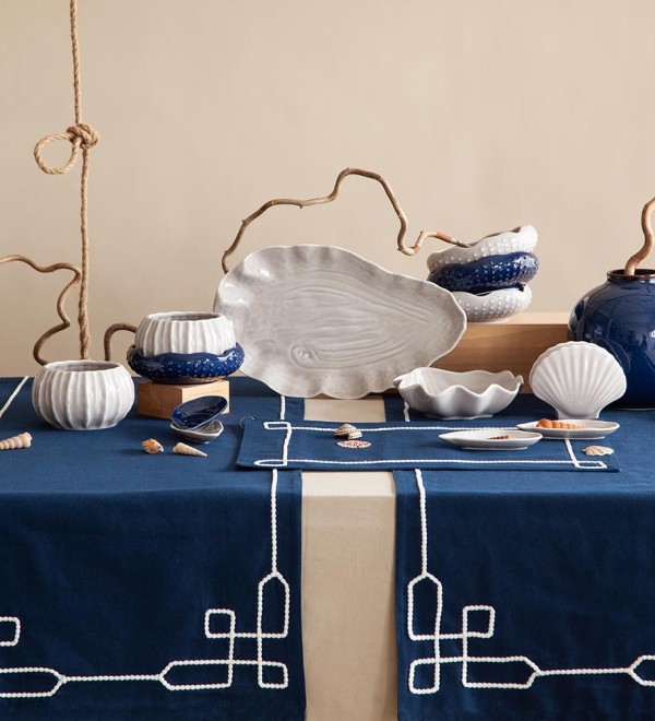 Дорожка на стол navy story из коллекции sea treasures, 45х150 см