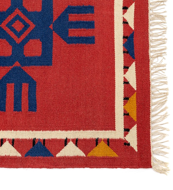 Ковер из шерсти по мотивам чувашских орнаментов из коллекции cultural heritage, 160х230 см
