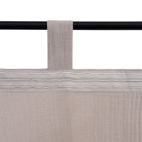 Штора из муслина бежево-серого цвета из коллекции essential, 150х290 см
