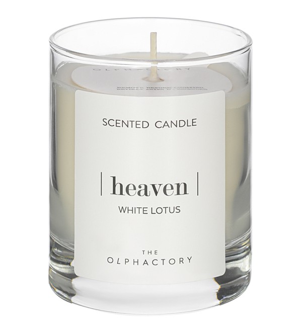 Свеча ароматическая the olphactory, heaven, white lotus (новая), 40 ч