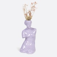 Ваза для цветов venus, 31 см, лиловая