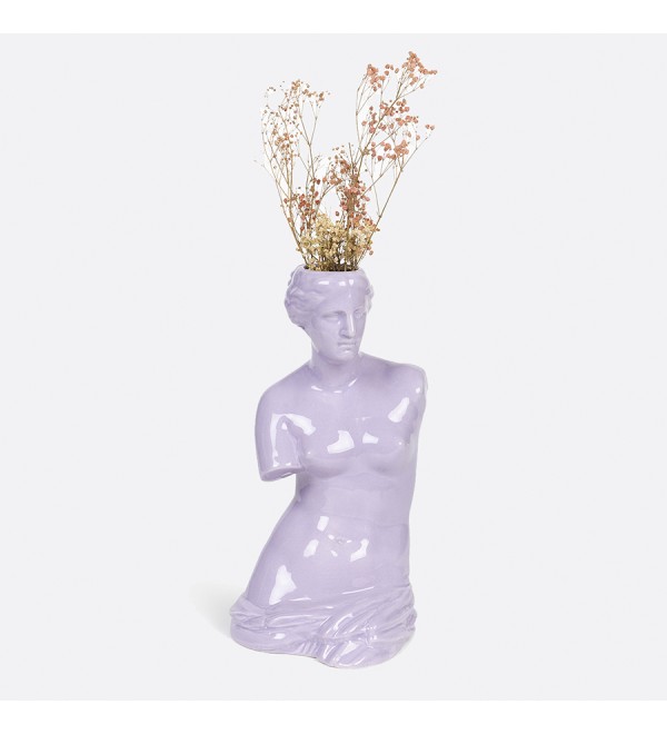 Ваза для цветов venus, 31 см, лиловая