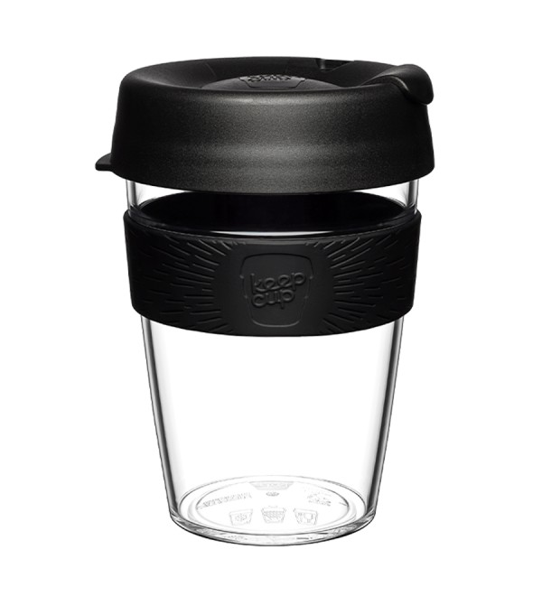 Кружка original m 340 мл clear black