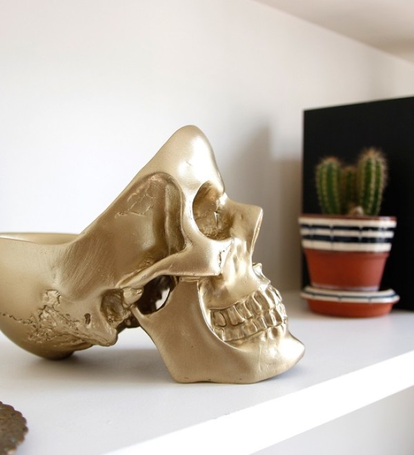 Органайзер для мелочей skull, золотой