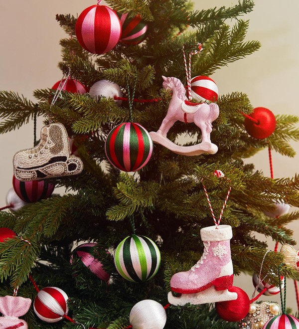 Набор елочных украшений christmas jewels из коллекции new year essential, 4 шт.
