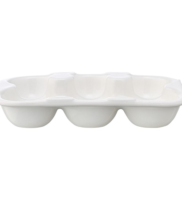 Подставка для яиц simplicity, 18,6х12,4 см, белая