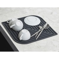 Коврик для сушки посуды dry flex, 34,5х31,5 см, графит