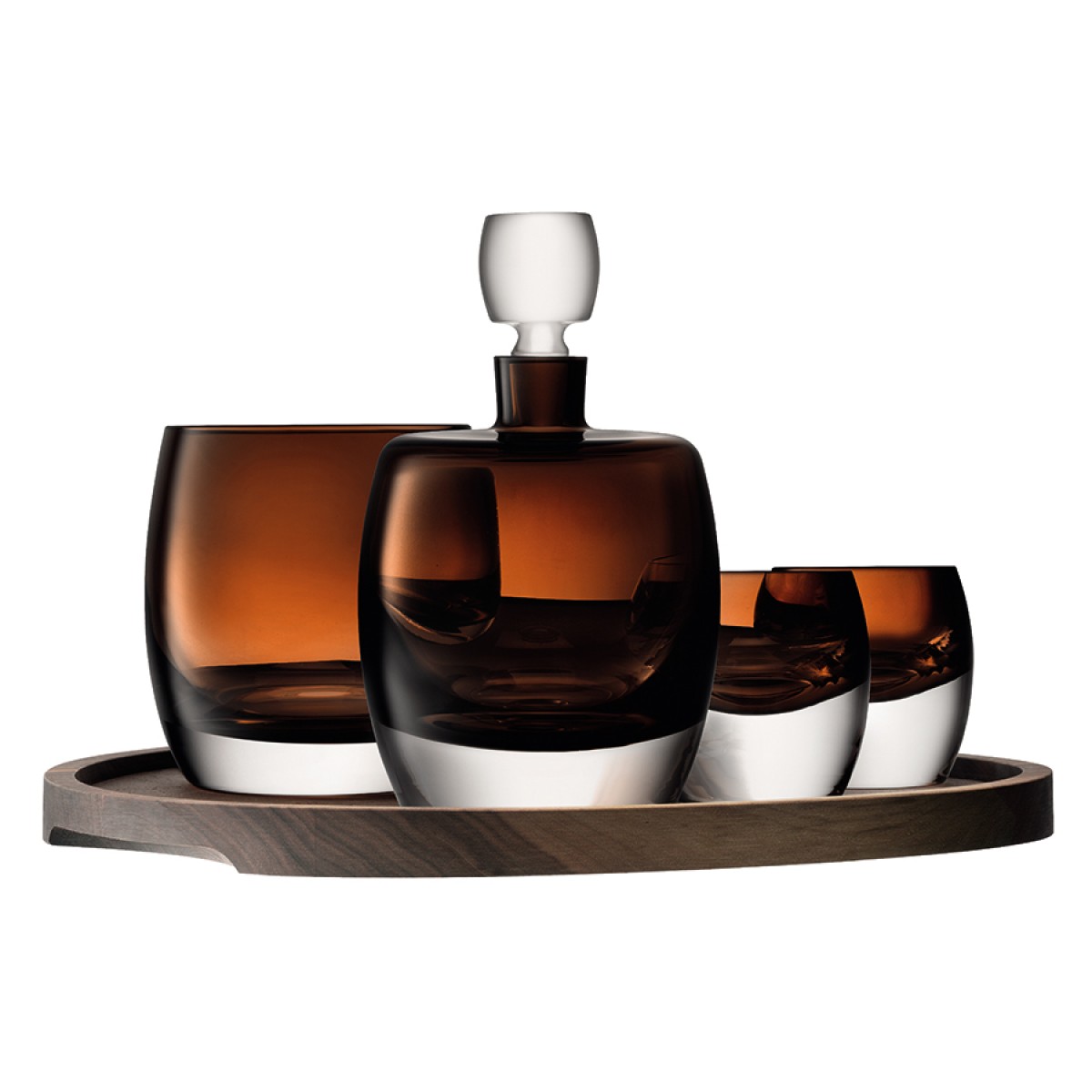 Набор для виски whisky club, коричневый, 5 пред.