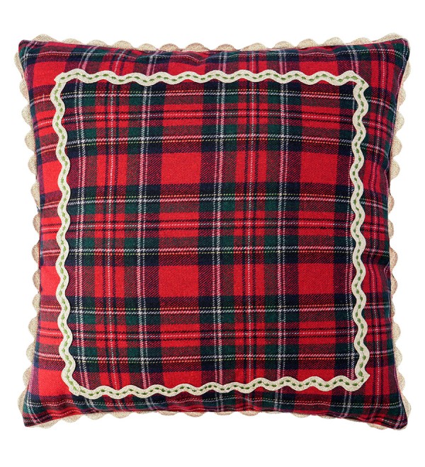 Подушка декоративная Шотландская клетка из коллекции new year essential, 45x45см