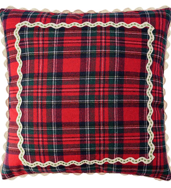 Подушка декоративная Шотландская клетка из коллекции new year essential, 45x45см