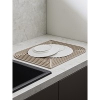 Коврик для сушки посуды dry flex, 34,6х44,6 см, бежевый