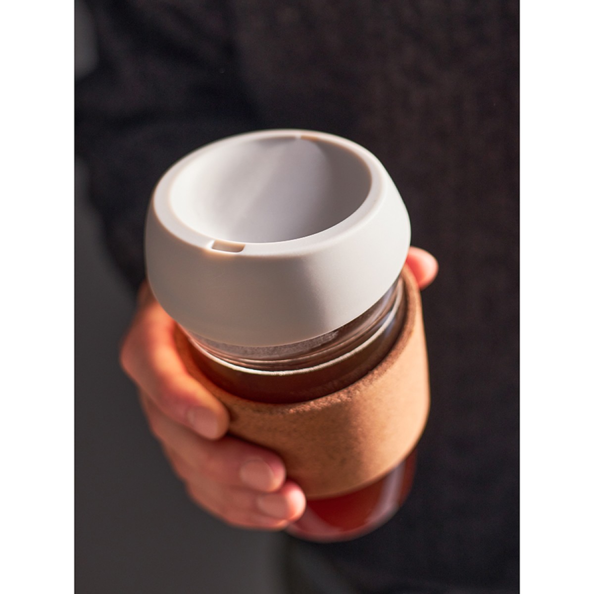 Кружка cozy cup, 350 мл, светло-серая