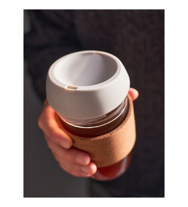 Кружка cozy cup, 350 мл, светло-серая