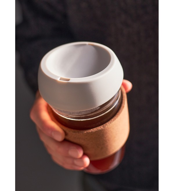 Кружка cozy cup, 350 мл, светло-серая