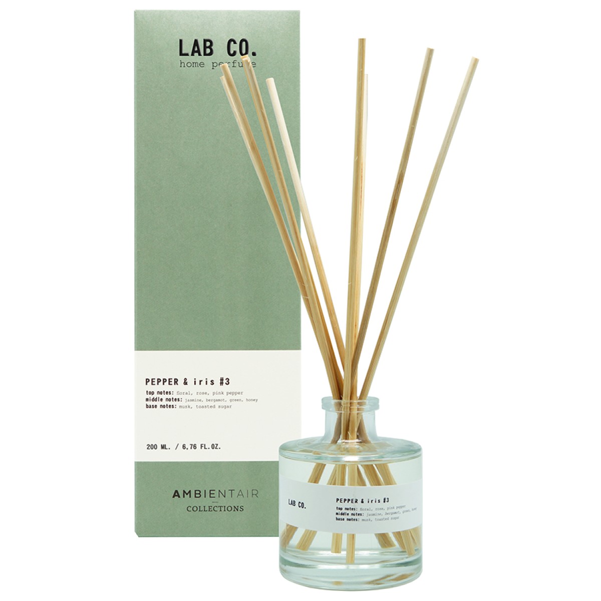 Диффузор ароматический lab co, pepper&iris, 200 мл