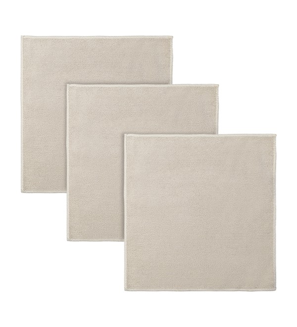 Набор салфеток из микрофибры cozy clean, 30х30 см, бежевые, 3 шт.