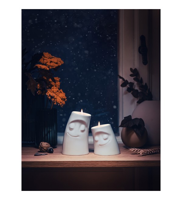 Подсвечник cozy, 8,5 см, белый