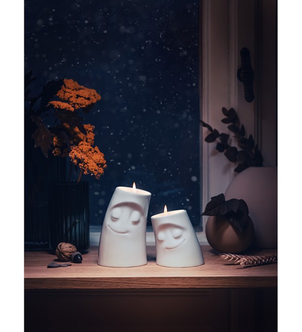 Подсвечник cozy, 8,5 см, белый
