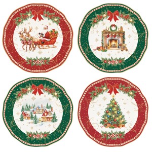 Набор десертных тарелок christmas heritage, D20 см, 4 шт.