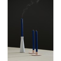 Набор из двух свечей синего цвета из коллекции edge, 24,5 см