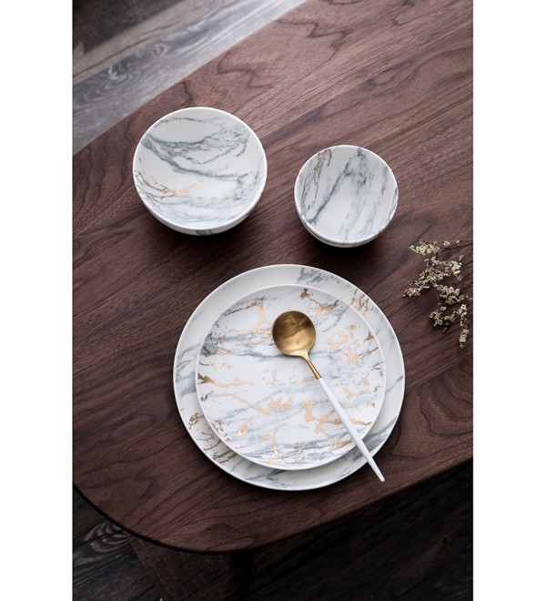 Набор тарелок marble, D21 см, 2 шт.