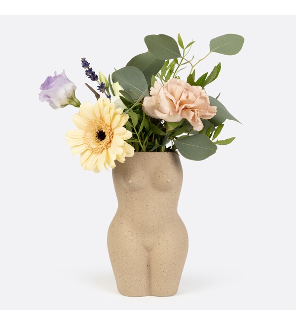 Ваза для цветов body, white, 18,8 см