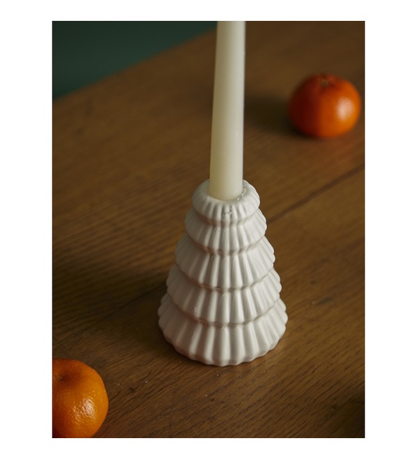 Подсвечник nordic mood белого цвета из коллекции new year essential, 11,5 см