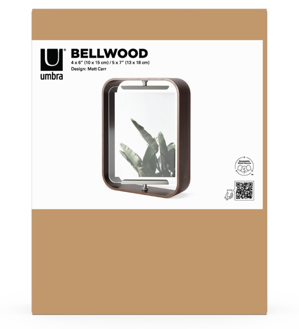 Фоторамка двухсторонняя bellwood, 19х24, состаренный орех