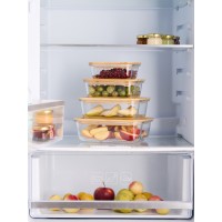 Набор контейнеров для запекания и хранения eco store с крышками из бамбука, 4 шт.