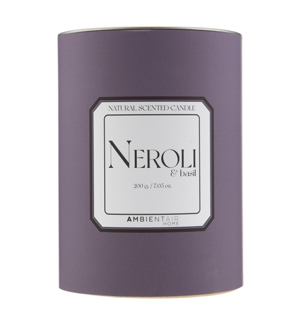 Свеча ароматическая sublime, neroli&basil, 40 ч