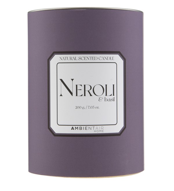 Свеча ароматическая sublime, neroli&basil, 40 ч