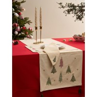 Салфетка под приборы frozen pines из коллекции new year essential, 33х48 см