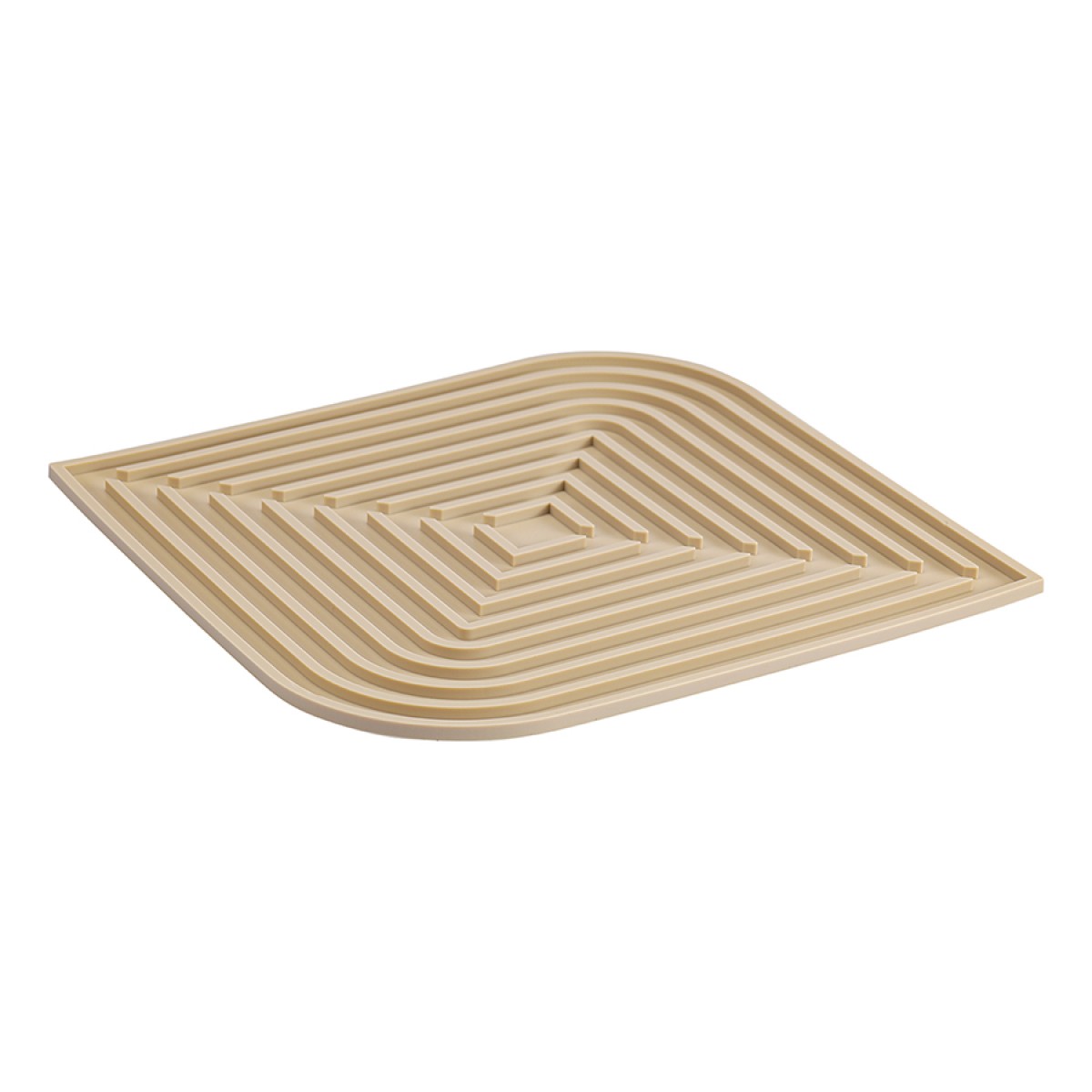 Коврик для сушки посуды dry flex, 34,5х31,5 см, бежевый