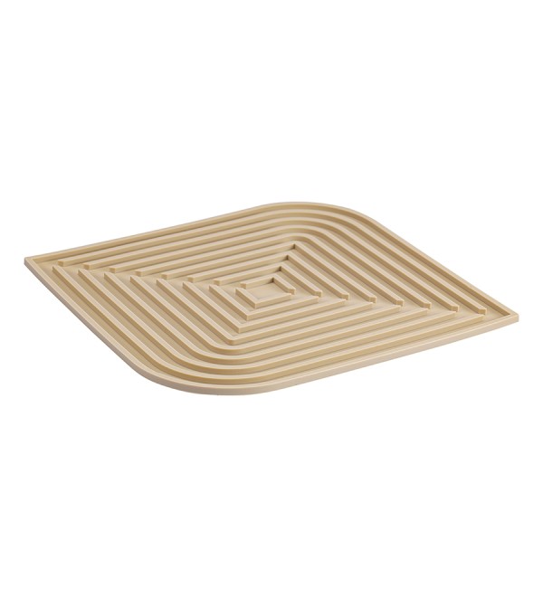 Коврик для сушки посуды dry flex, 34,5х31,5 см, бежевый