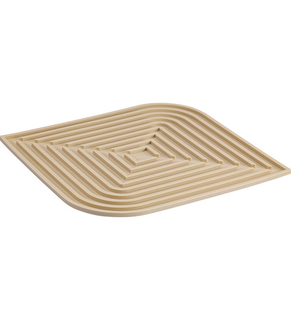 Коврик для сушки посуды dry flex, 34,5х31,5 см, бежевый