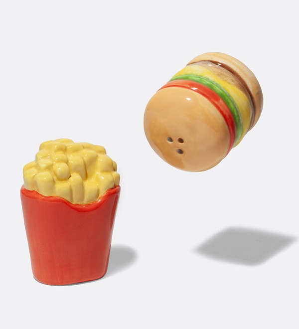 Набор из солонки и перечницы fast food, burger & f