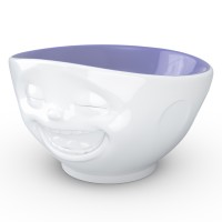 Чаша laughing, 500 мл, белая/лавандовая