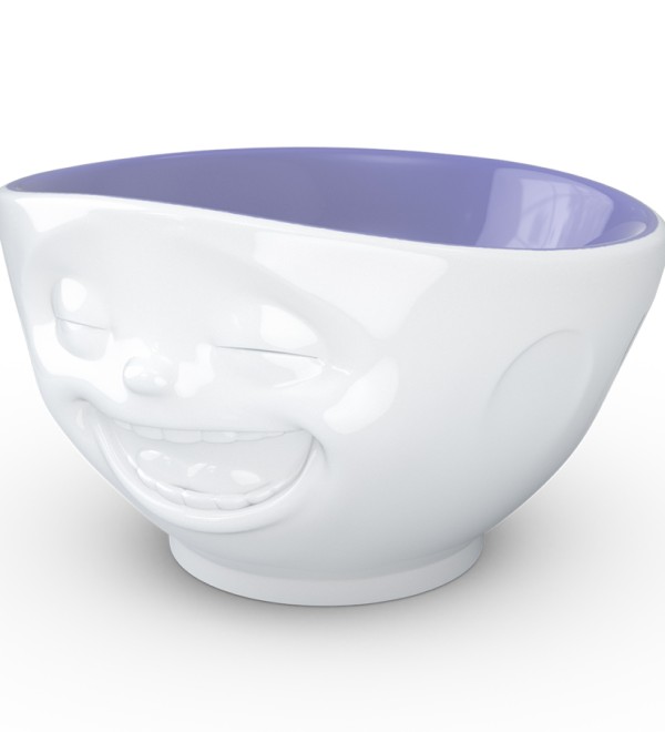 Чаша laughing, 500 мл, белая/лавандовая