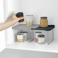 Полка раздвижная cupboardstore, серая