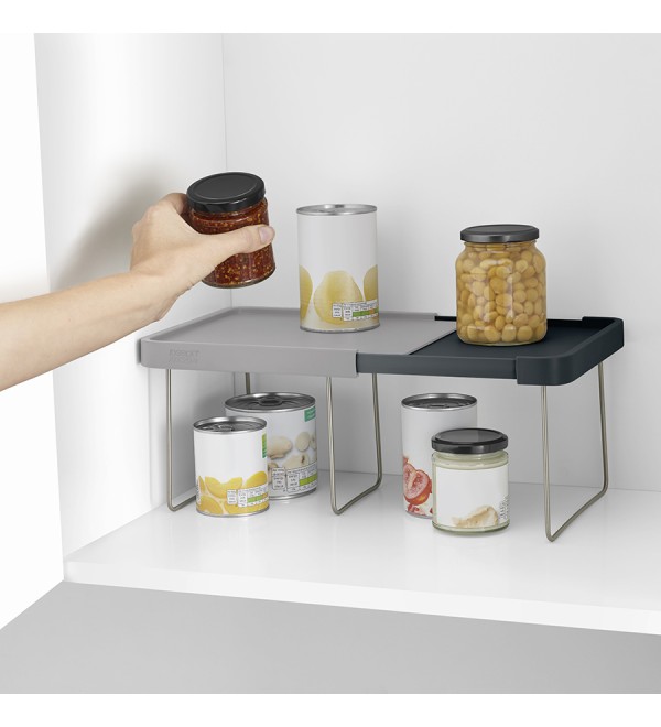 Полка раздвижная cupboardstore, серая