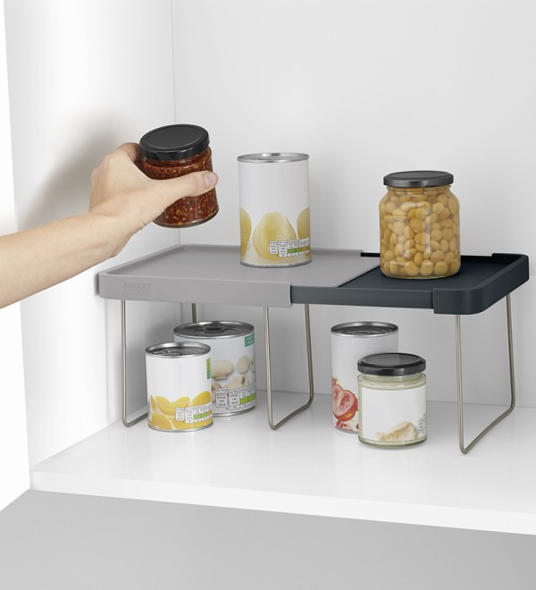 Полка раздвижная cupboardstore, серая