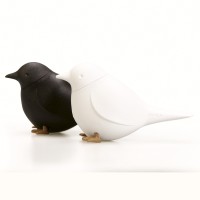 Набор для специй sparrow, черный/белый