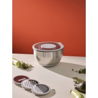 Миска стальная balance с крышкой и терками, 5 л