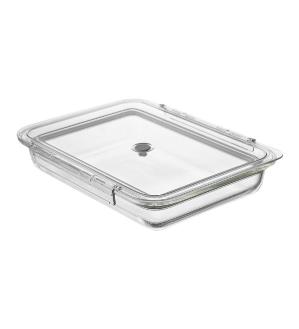 Контейнер для запекания и хранения click glass с крышкой, 1,4 л