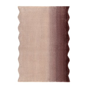 Ковер из шерсти over horizon цвета марсала из коллекции trendy ruffles, 60х90 см